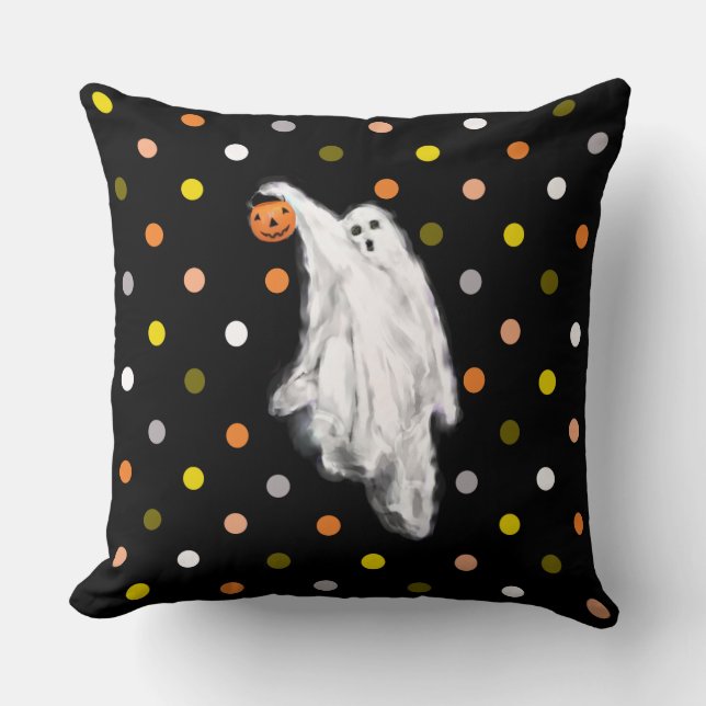 Coussin Décor d'Halloween créatif (Recto)