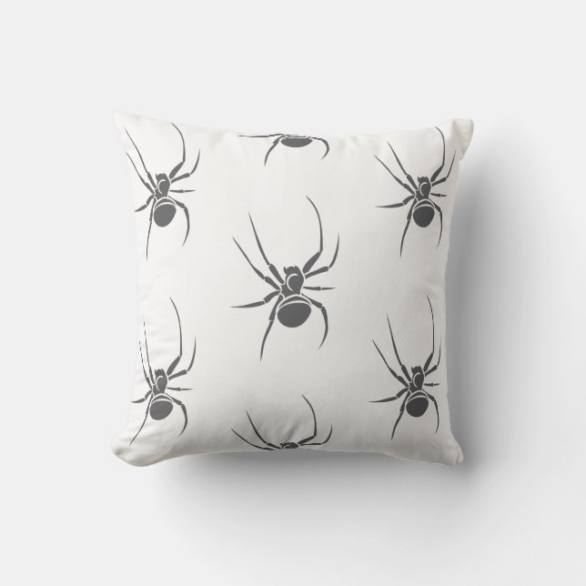 Coussin Décor d'Halloween des araignées effrayantes (Recto)