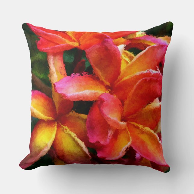 Coussin Décor Fleur 96 Plumeria (Recto)