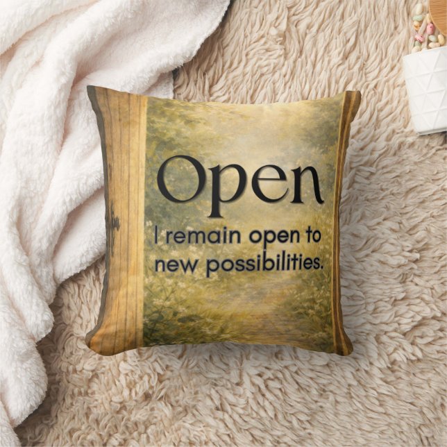 Coussin Décor Inspirant pour une Mentalité Positive (Couverture)