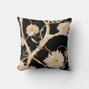 Coussin Décor maison moderne Chinoiserie Floral Aquarelle