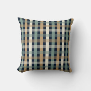 Coussin Décor mancave de palettes d'hiver géométrique plai