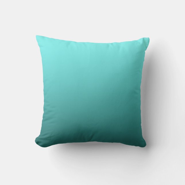 Coussin Décor Moderne Tendance Teal Aqua (Recto)