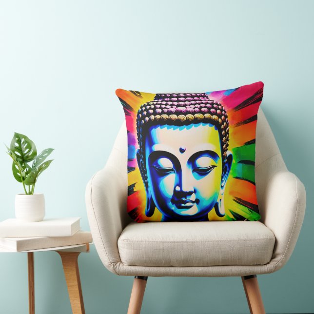 Coussin Décor Néon Bouddha (Chaise)