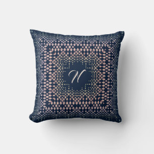 Coussin Décor oriental bleu.