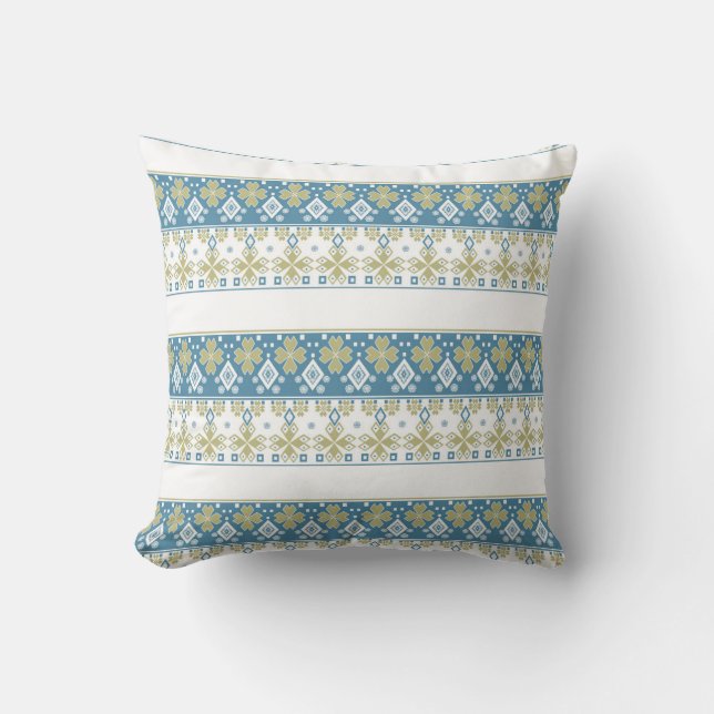 Coussin Décor ornemental intime, folk orné (Recto)