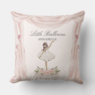 Coussin Décor rose Petite Ballerina pour fille