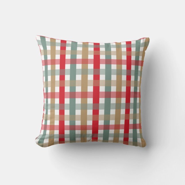 Coussin Décor rustique de palette d'hiver géométrique plai (Recto)