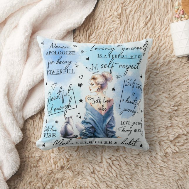 Coussin Décor santé mentale et bien-être (Couverture)