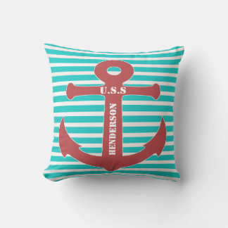 Coussin décorateur d'Ancres nautiques élégant