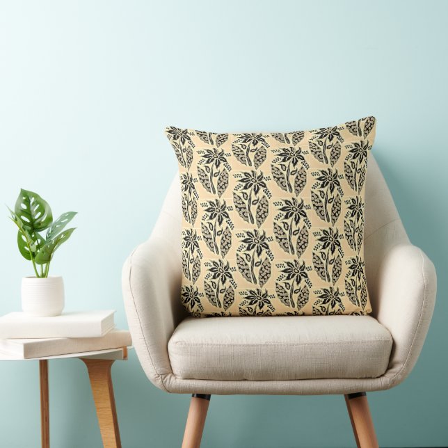 Coussin Décoratif à Accent Floral (Chaise)