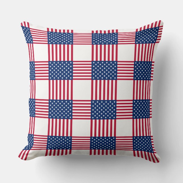 Coussin décoratif à accent patriotique  (Recto)