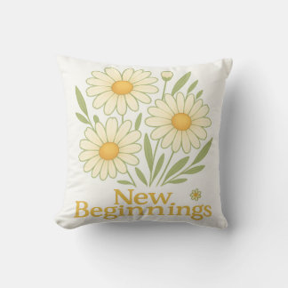 Coussin décoratif à fleurs de marguerite Nouveaux