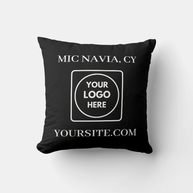 Coussin décoratif à logo rectangulaire moderne noi (Recto)