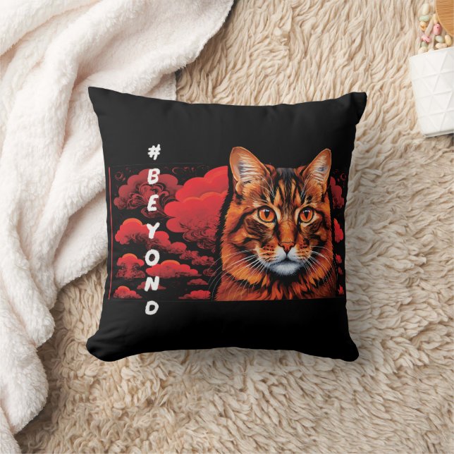 Coussin décoratif à motif de chat mignon pour les  (Couverture)
