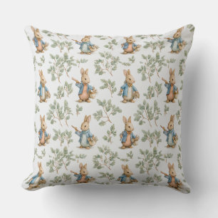 Coussin décoratif à motif de lapin
