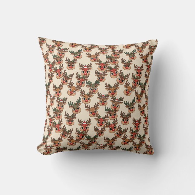 Coussin décoratif à motif de Noël (Recto)