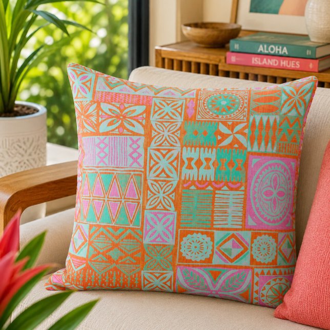 coussin décoratif à motif hawaïen (Créateur téléchargé)