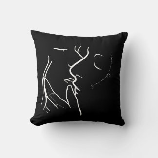 Coussin décoratif à motif minimaliste "Chuchotemen