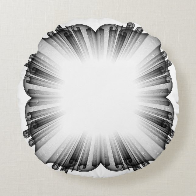 Coussin décoratif abstrait à vignette sombre - Mod (Devant)