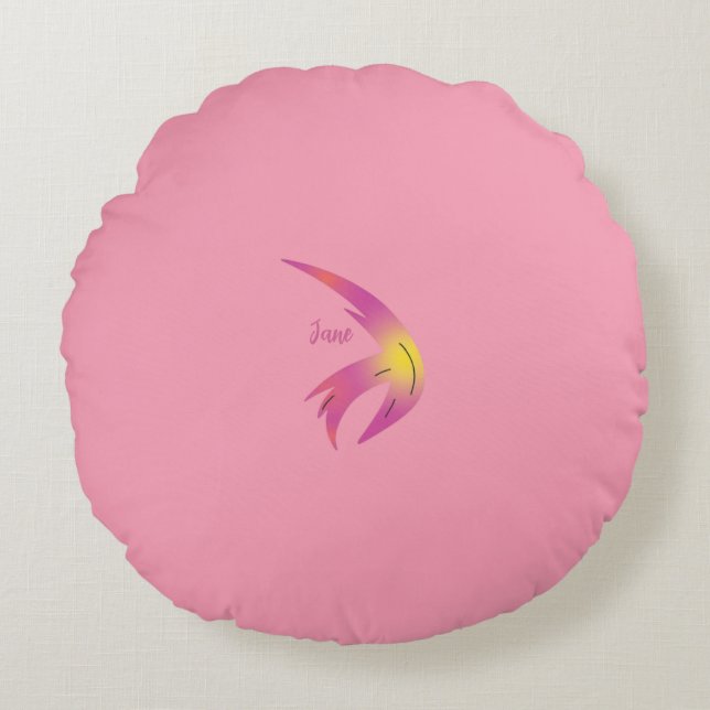 Coussin décoratif abstrait coloré (Devant)