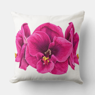 Coussin Décoratif Amaryllis Magenta Chaud Pop Art
