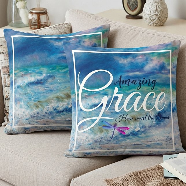 Coussin décoratif Amazing grace Seascape (Créateur téléchargé)