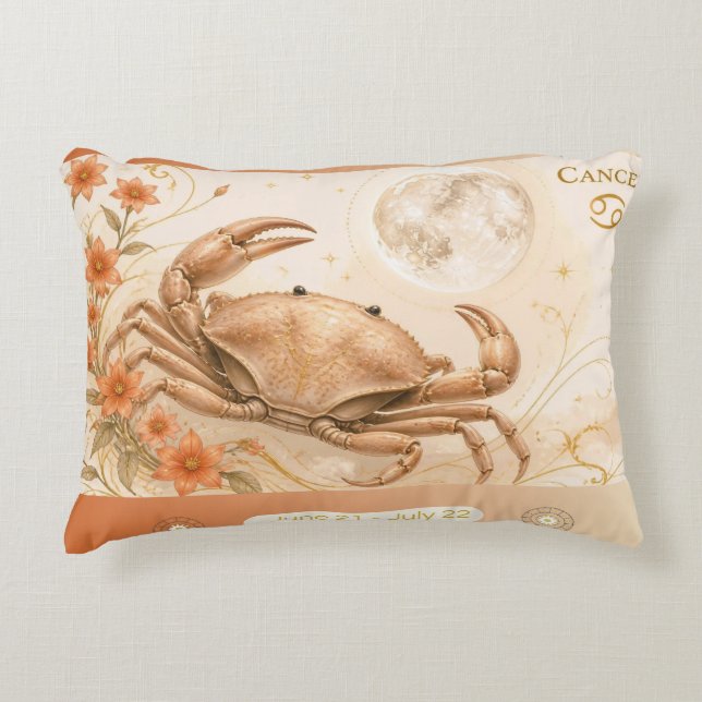 Coussin décoratif Art Nouveau Cancer (Devant)