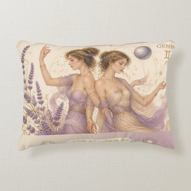 Coussin décoratif Art Nouveau Vierge (Devant)