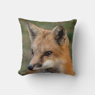 Coussin décoratif au portrait de renard