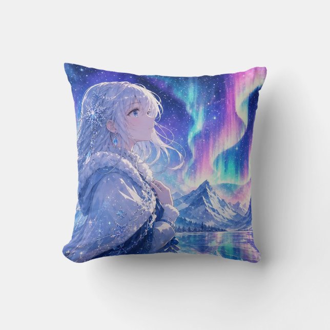 Coussin décoratif Aurora Winter Fantasy (Recto)