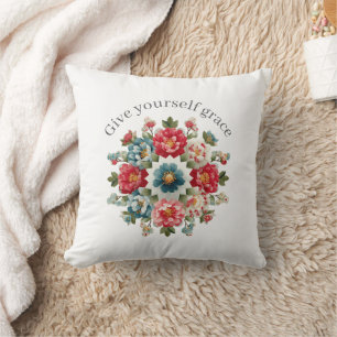 Coussin décoratif avec affirmation de grâce pour s