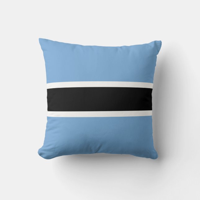 Coussin décoratif avec drapeau patriotique du Bots (Recto)