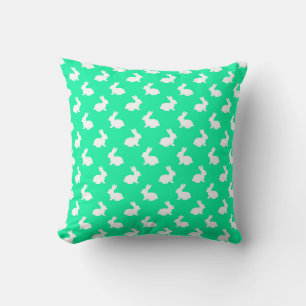Coussin décoratif avec motif de lapin