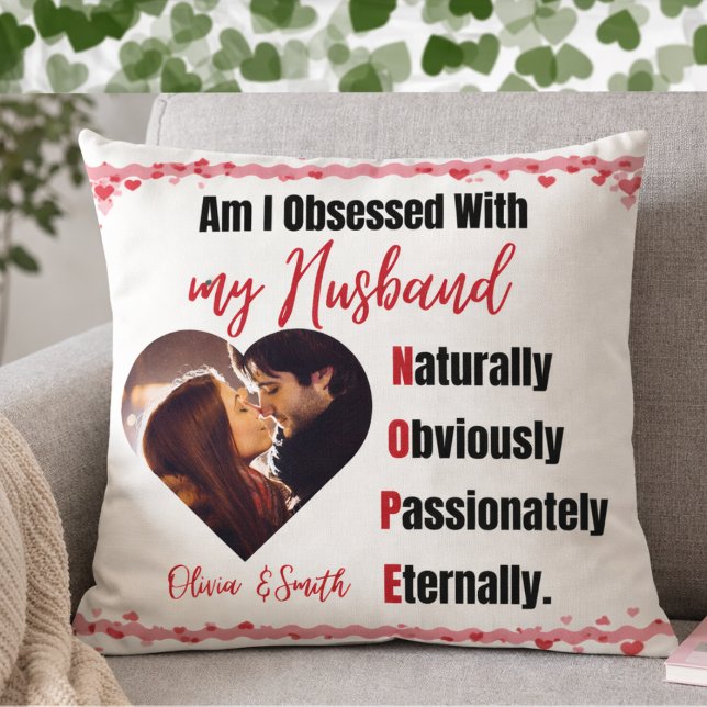 Coussin décoratif avec photo drôle de couple roman (Créateur téléchargé)