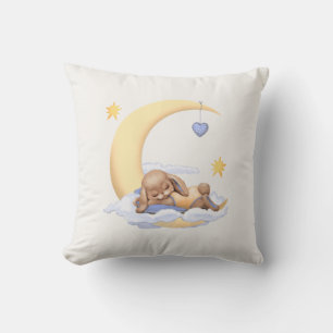 Coussin décoratif avec somptueux lapin moelleux