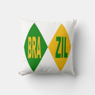 Coussin décoratif blanc  BRAZIL