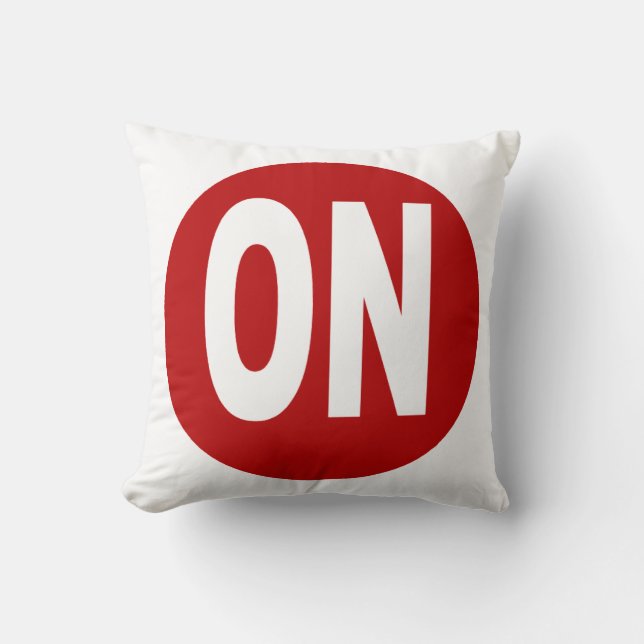 Coussin décoratif blanc DESIGN ONTARIO  (Recto)