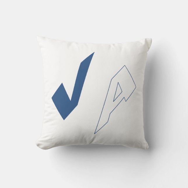 Coussin décoratif  blanc VIRGINIA (Recto)
