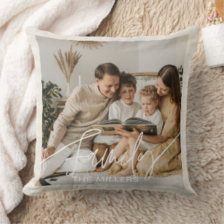 Coussin décoratif bohème chic avec texte sur la fa