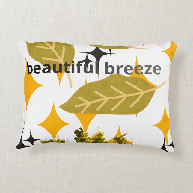 Coussin décoratif botanique Belle Brise (Dos)