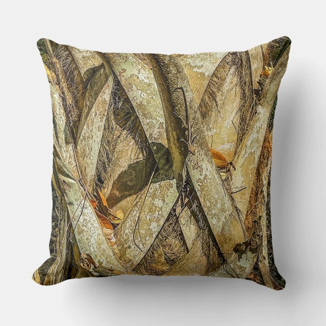Coussin décoratif camouflage lézard (Recto)