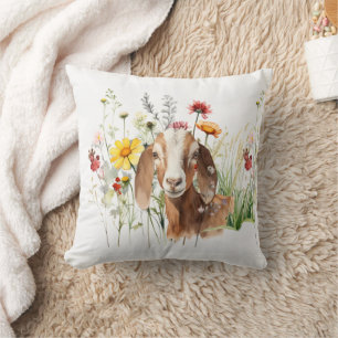 Coussin décoratif Capricorne Chanceux Cottagecore