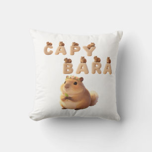 Coussin Décoratif Capybara Fluffy Mignon, A