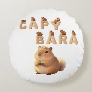 Coussin Décoratif Capybara Mignon et Douillet, A