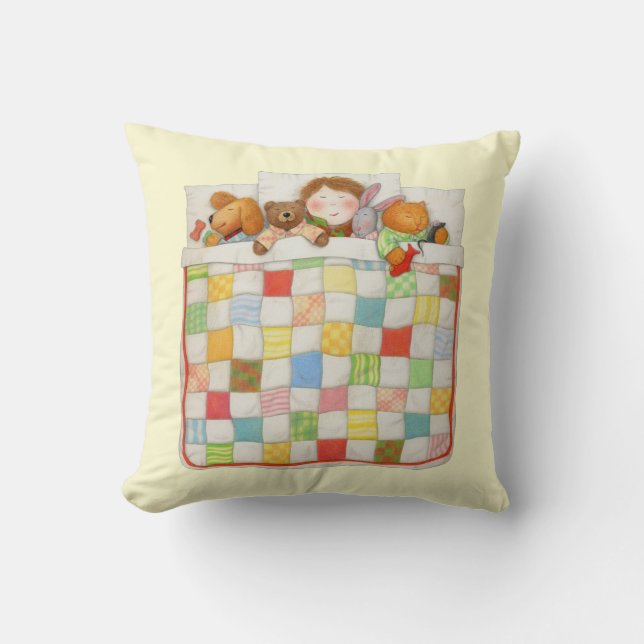 COUSSIN DÉCORATIF CARRÉ AVEC COUVERTURE DOUILLETTE (Recto)