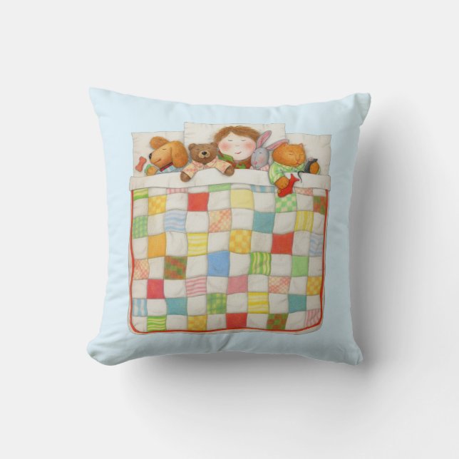 COUSSIN DÉCORATIF CARRÉ AVEC COUVERTURE DOUILLETTE (Recto)
