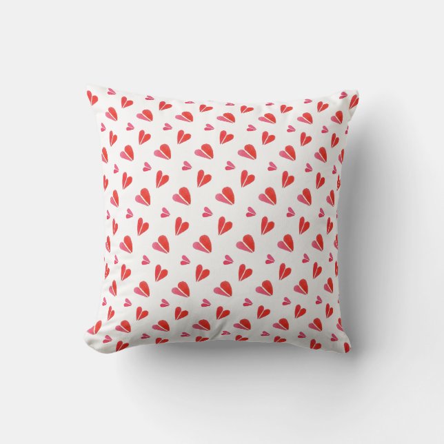 COUSSIN DÉCORATIF CARRÉ MINI CŒURS (Recto)