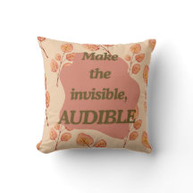 Coussin décoratif citation motivation automne