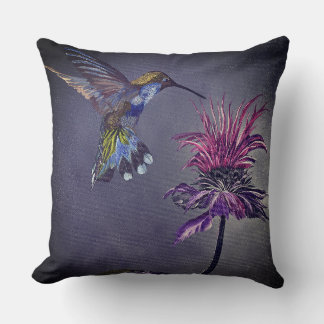 Coussin décoratif colibri